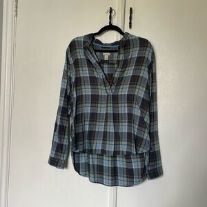 LL Bean flannel plaid shirt